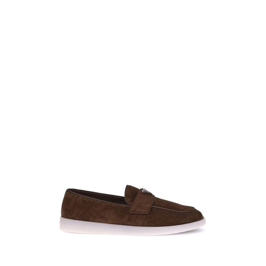 Brown Calf Leather Bos Taurus Slip-On Loafers