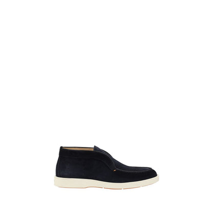Blue Calf Leather Bos Taurus Ankle Boots