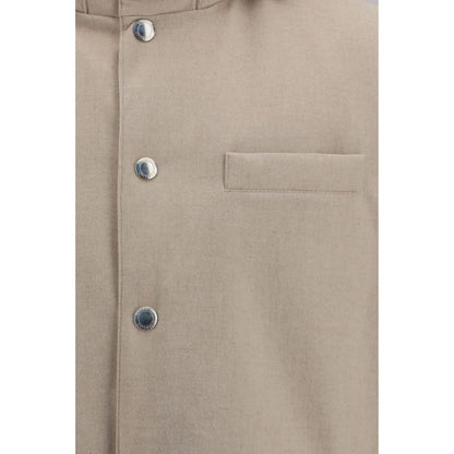 Beige Wool Oves Aries Sleeveless Jacket