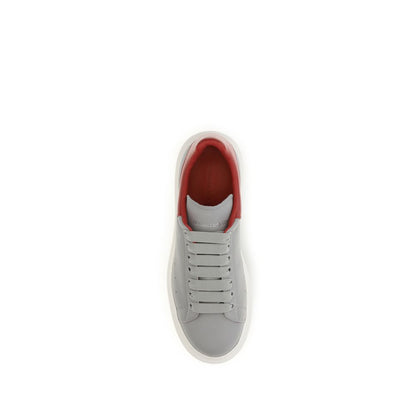 Gray Calf Leather Bos Taurus Platform Sneakers