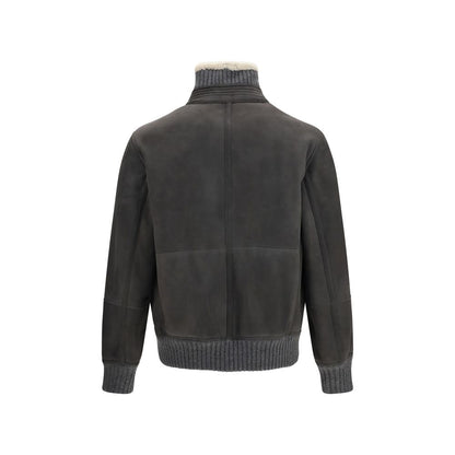 Gray Wool Oves Aries Full-Length Jacket