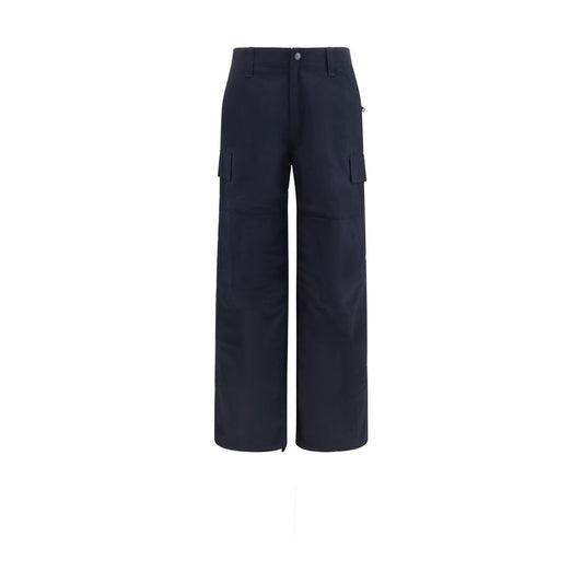 Blue Polyamide Cargo Pants