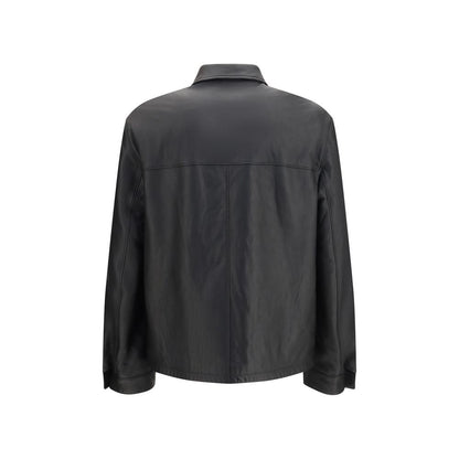 Black Lamb Ovis Aries Aries Leather Jacket