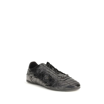 Black Calf Leather Bos Taurus Athletic Sneakers