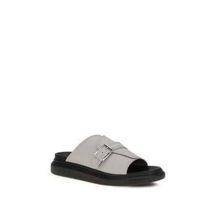 Gray Polyurethane Sandals