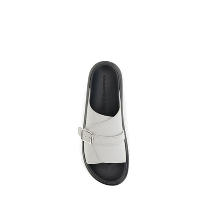 Gray Polyurethane Sandals
