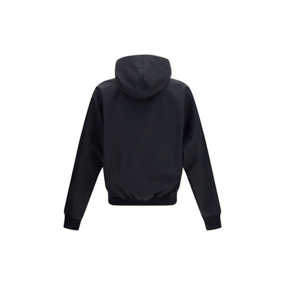Black Polyester Bomber