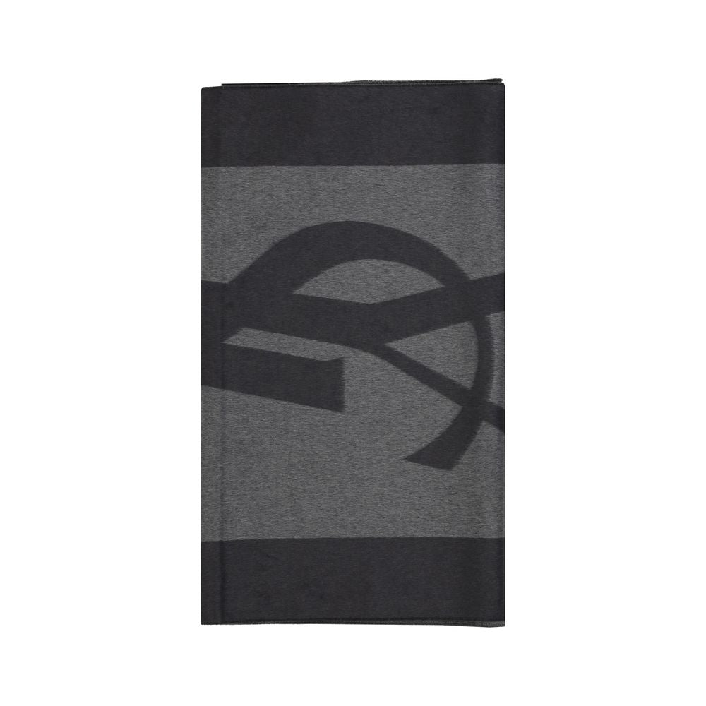 Gray Silk Scarf