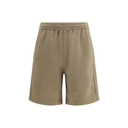 Brown Cotton Bermuda Shorts