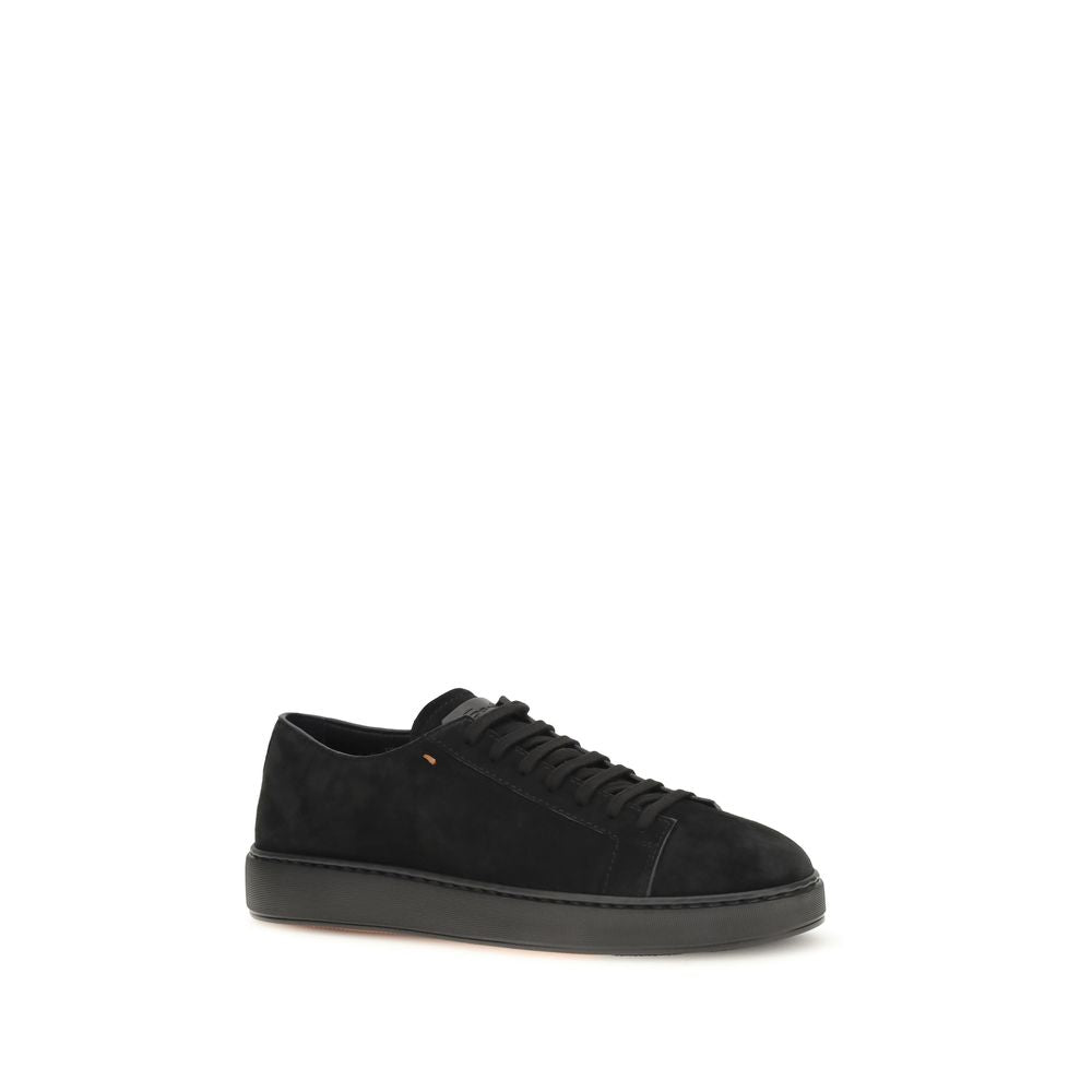 Black Calf Leather Bos Taurus Low Top Sneakers