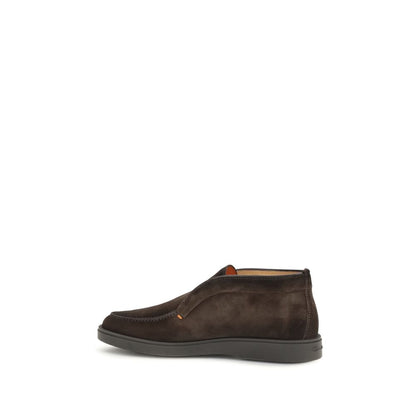 Brown Calf Leather Bos Taurus Ankle Boots