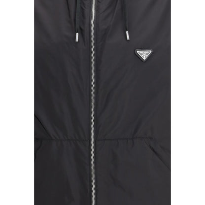 Black Recycled Polyamide Shell Jacket