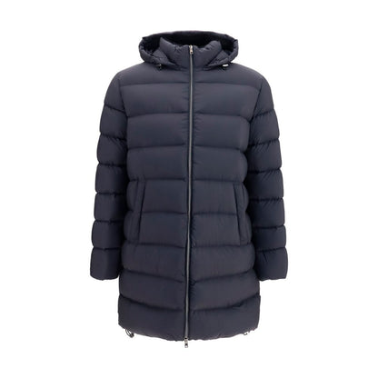 Black Polyamide Full-Length Jacket