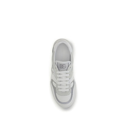 White Calf Leather Bos Taurus Low Top Sneakers