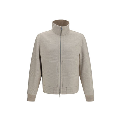 Beige Cashmere Full-Length Jacket