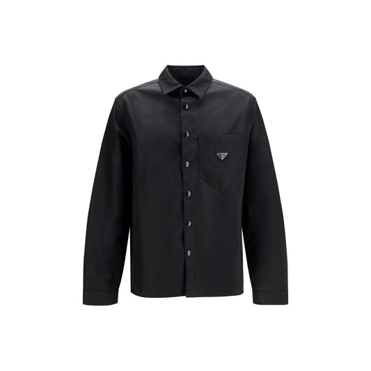 Black Recycled Polyamide Dress Shirt