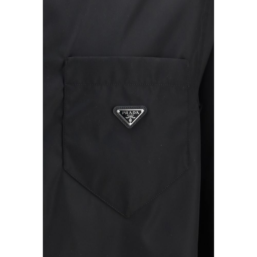 Black Recycled Polyamide Dress Shirt