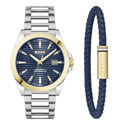Gray Stainless Steel Dress Watch