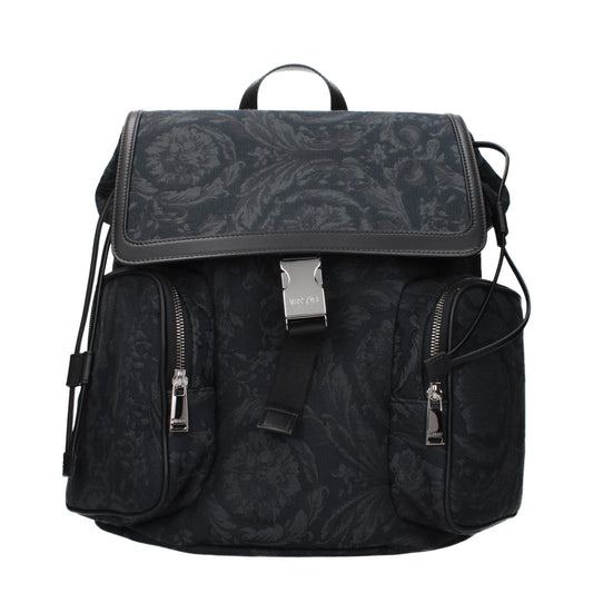 Black Fabric Backpack