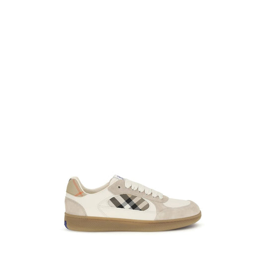 Beige Calf Leather Bos Taurus Low Top Sneakers