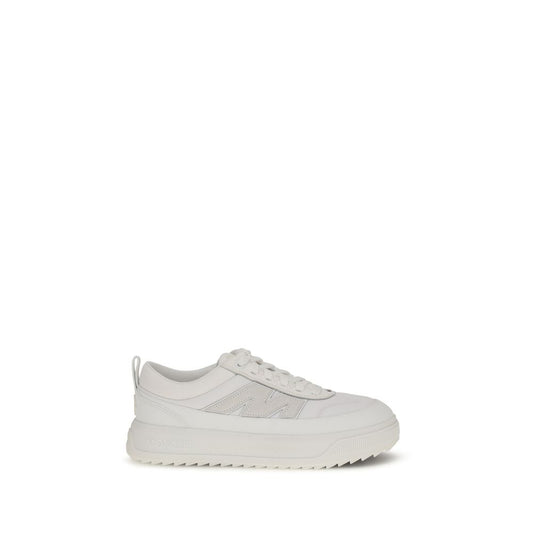 White Calf Leather Bos Taurus Athletic Sneakers