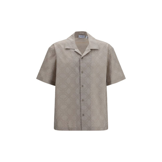 Beige Cotton Pattern Shirt