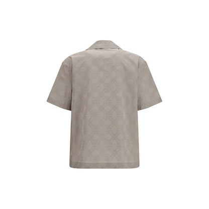 Beige Cotton Pattern Shirt