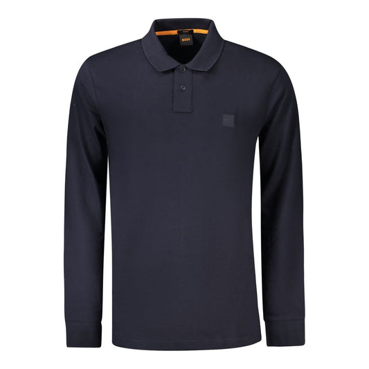 Blue Cotton Men's Polo
