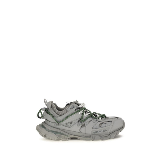 Gray Polyethylene Athletic Sneakers