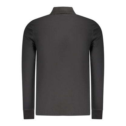 Black Cotton Men's Polo Shirt