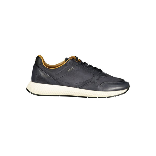 Blue Leather Men's Sneaker