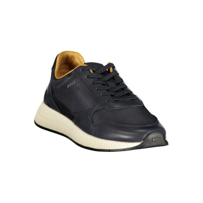 Blue Leather Men's Sneaker