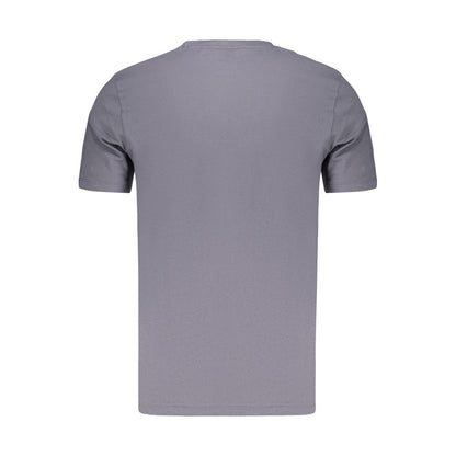 Blue Cotton Men's T-Shirt