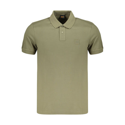 Green Cotton Men's Polo Shirt