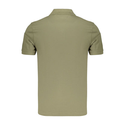 Green Cotton Men's Polo Shirt