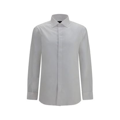 White Cotton Dress Shirt