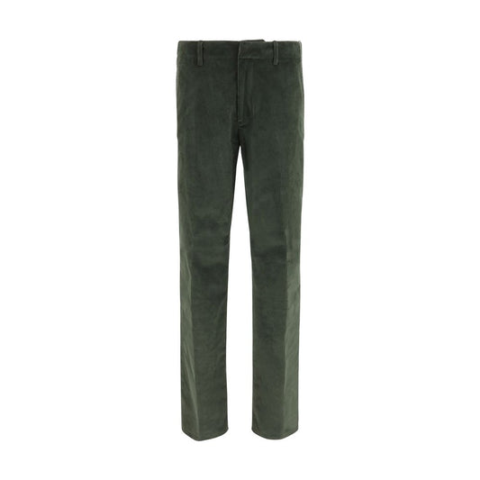 Bicolor Cotton Casual Pants