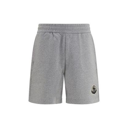 Gray Cotton Bermuda Shorts