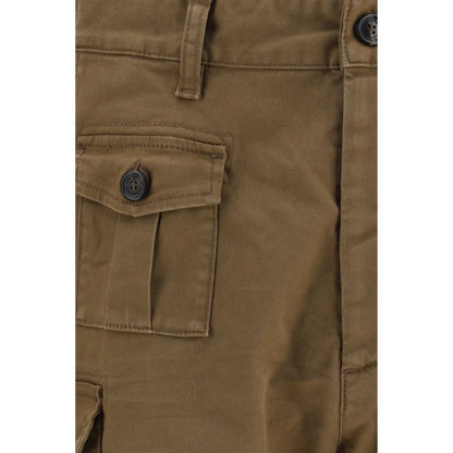 Brown Cotton Bermuda Shorts