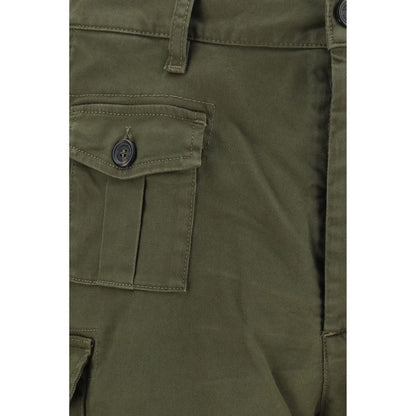 Bicolor Cotton Bermuda Shorts