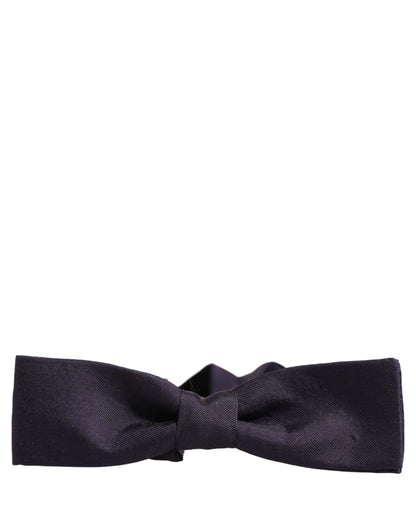 Men Violet 100% Silk Adjustable Neck Papillon Bow Tie