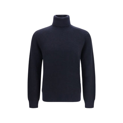Blue Cashmere Turtleneck