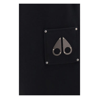 Black Cotton Casual Pants