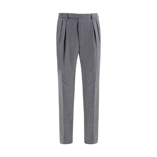 Gray Wool Oves Aries Casual Pants