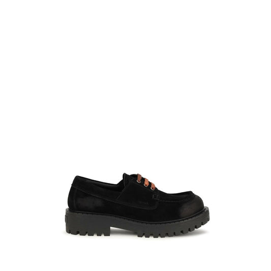 Black Suede Leather Slip-On Loafers