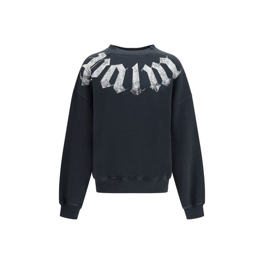 Black Cotton Sweatshirt