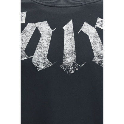Black Cotton Sweatshirt