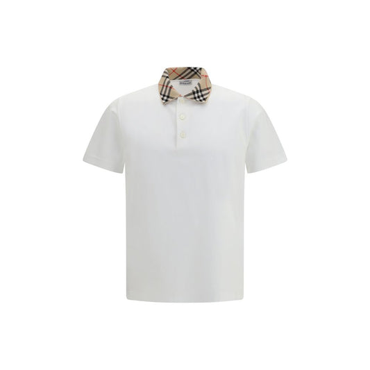 White Cotton Polo Shirt