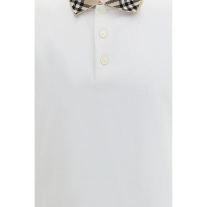 White Cotton Polo Shirt