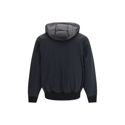 Black Nylon Full-Length Jacket